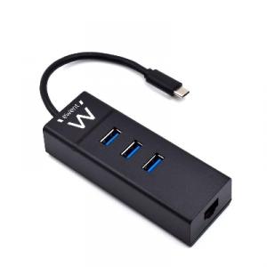 hub-ewent-ew1141-tipo-c-3pts-usb-3-1-1pto-gigabit